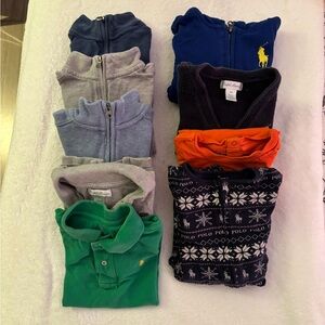 Ralph Lauren Assorted Sweaters and Shirts - Blue, Gray, Green, Orange bundle